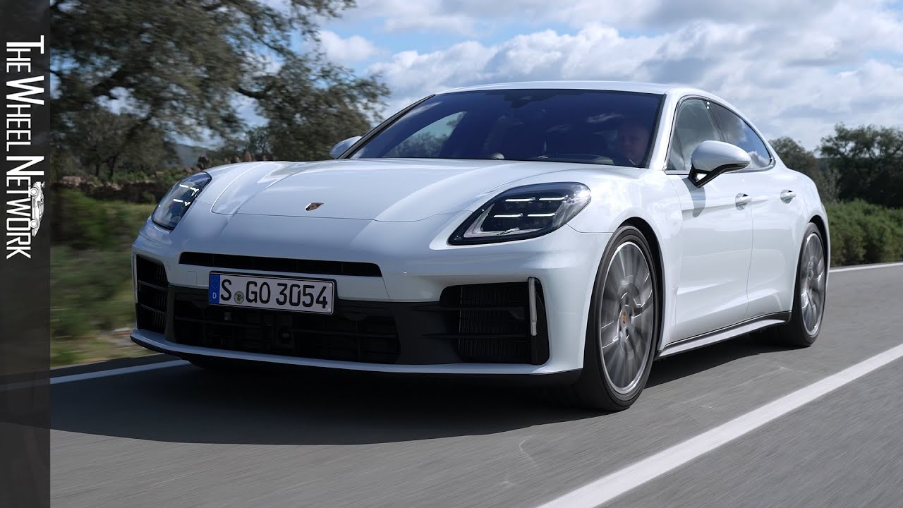 2024 Porsche Panamera 4 | Carrera White | Driving, Interior, Exterior