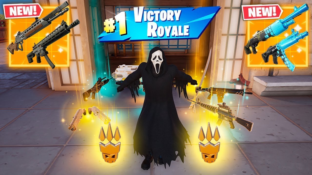 Fortnite gameplay. With Christmas updates and items (Umbrella 7 Season 1)