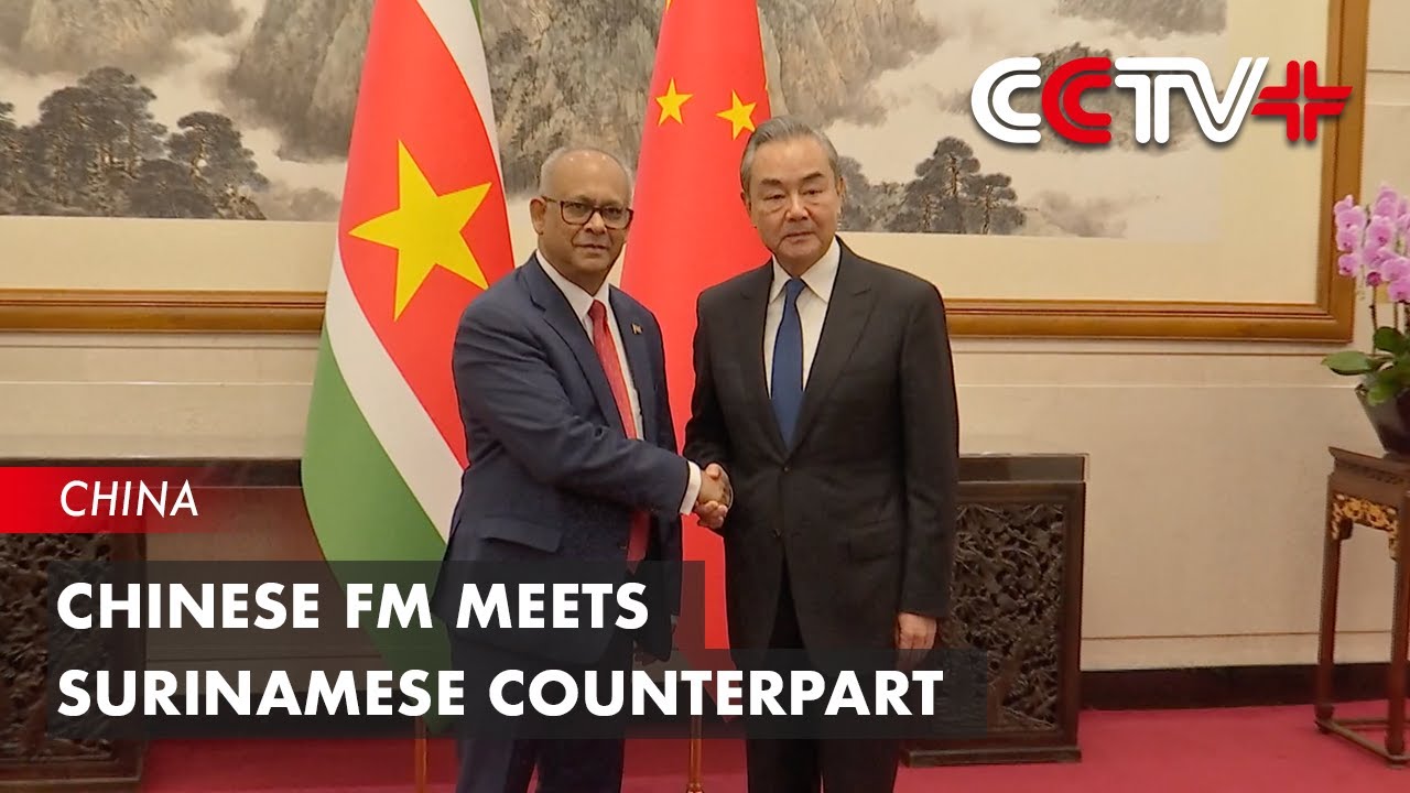 Chinese FM Meets Surinamese Counterpart