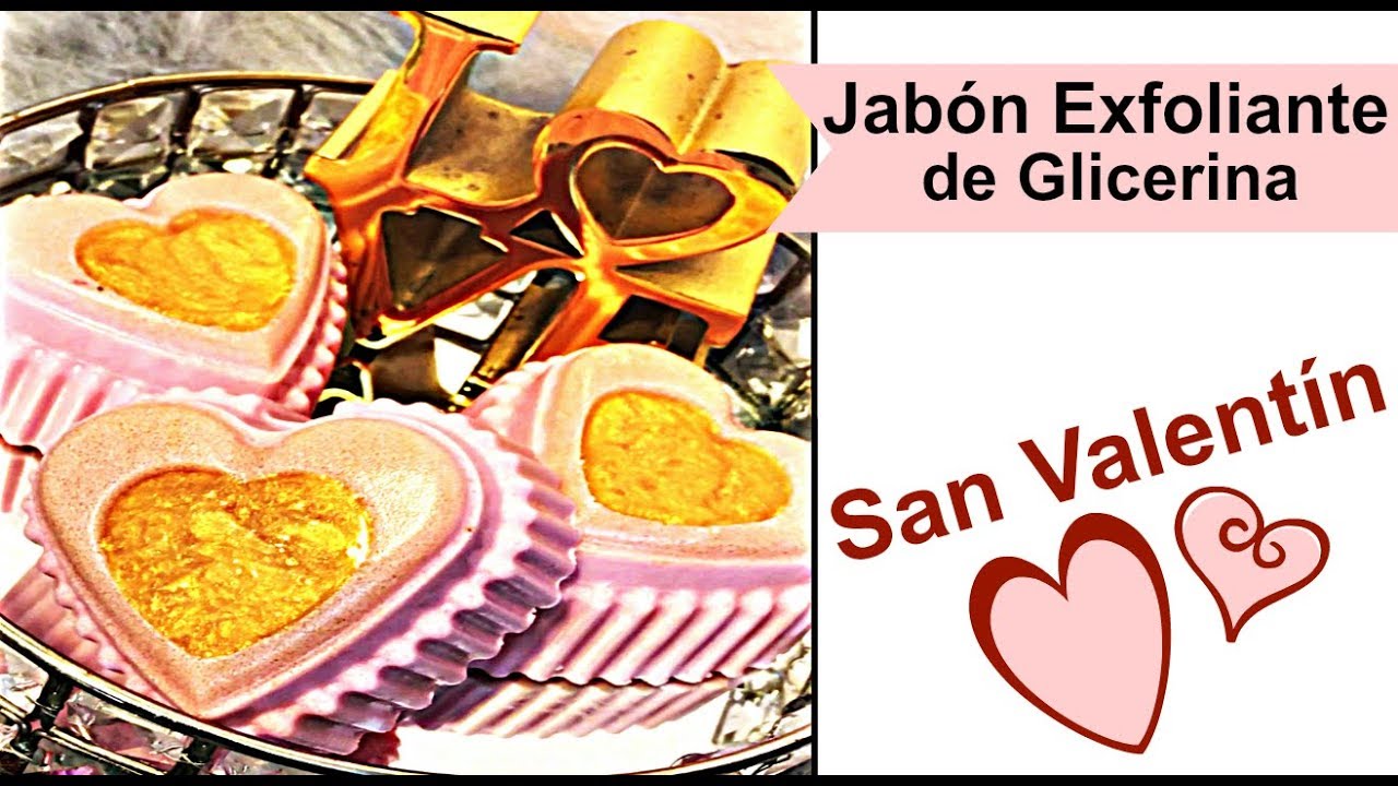 Jabon de Glicerina Exfoliante  para San Valentín