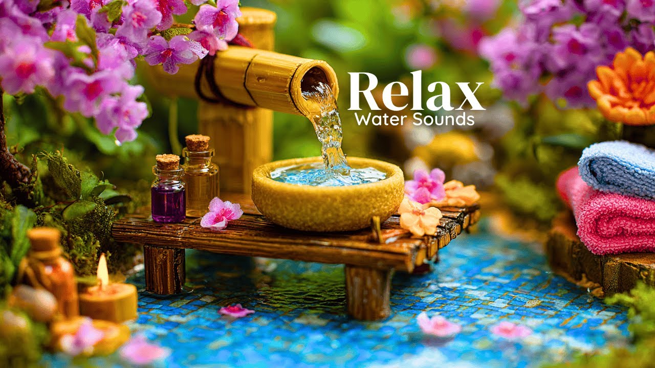 Relaxing Music with Water Sounds 🌷 Stress Relief • Relieve depression