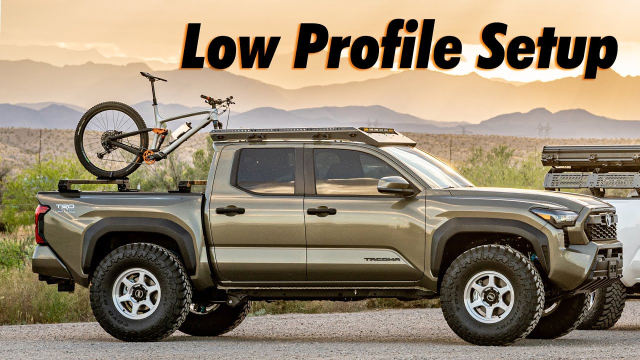 The Lowest Profile Rack Setup for Our 2024 Tacoma!