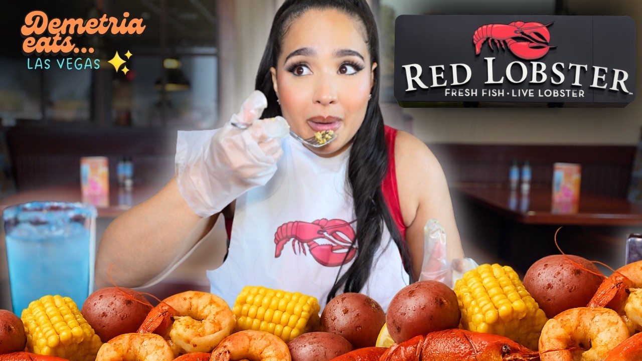 Trying Red Lobster’s New Seafood Boil - Is It Worth It? | Demetria Eats | Review
