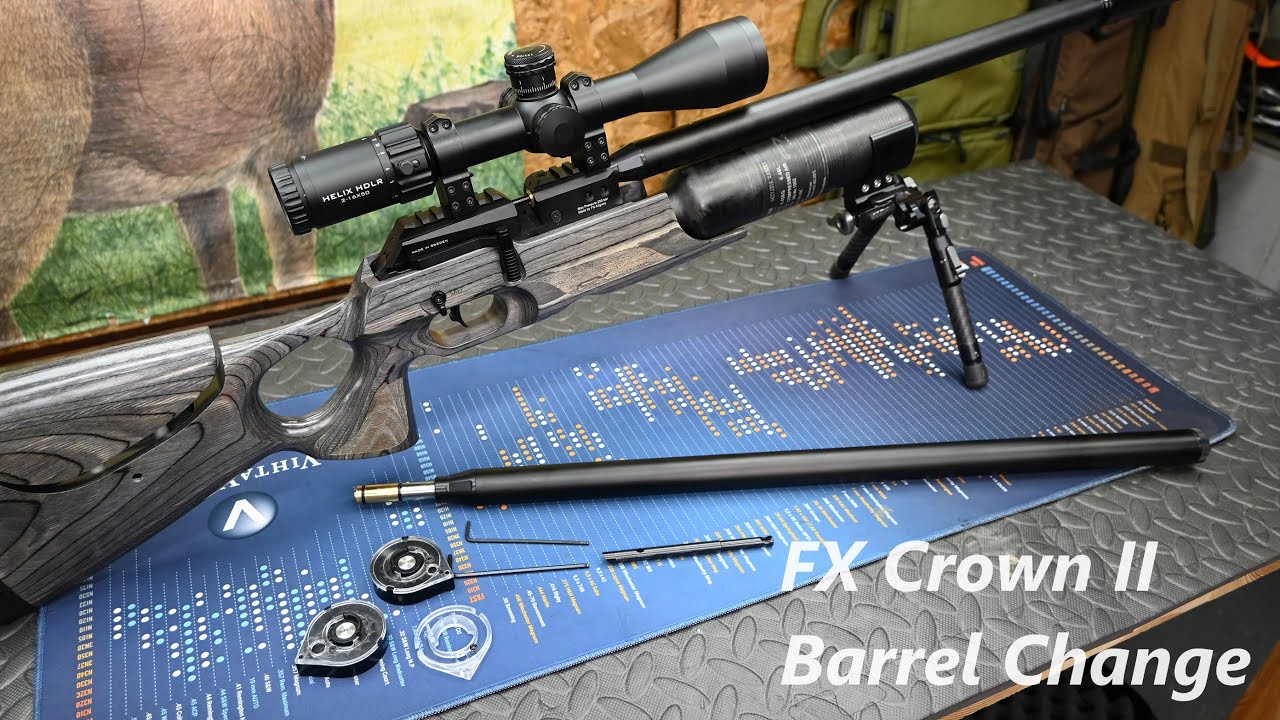 FX Crown II Barrel Change Procedure, .30 to .22 cal.