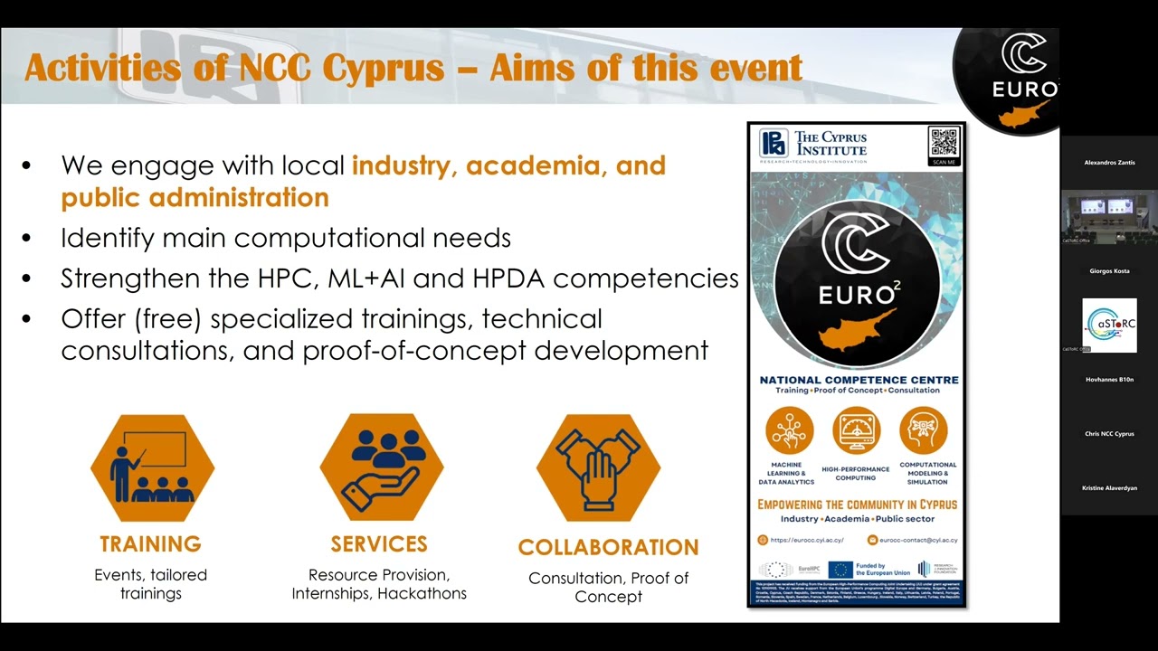 Hackathon Presentation - EuroCC collaborates with Anticancer Society Cyprus