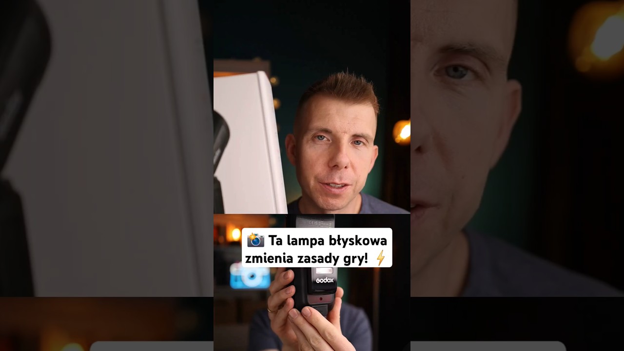 Ta lampa błyskowa zmienia zasady gry! (Godox V100 Pro) | Jacek Sierżyński #shorts