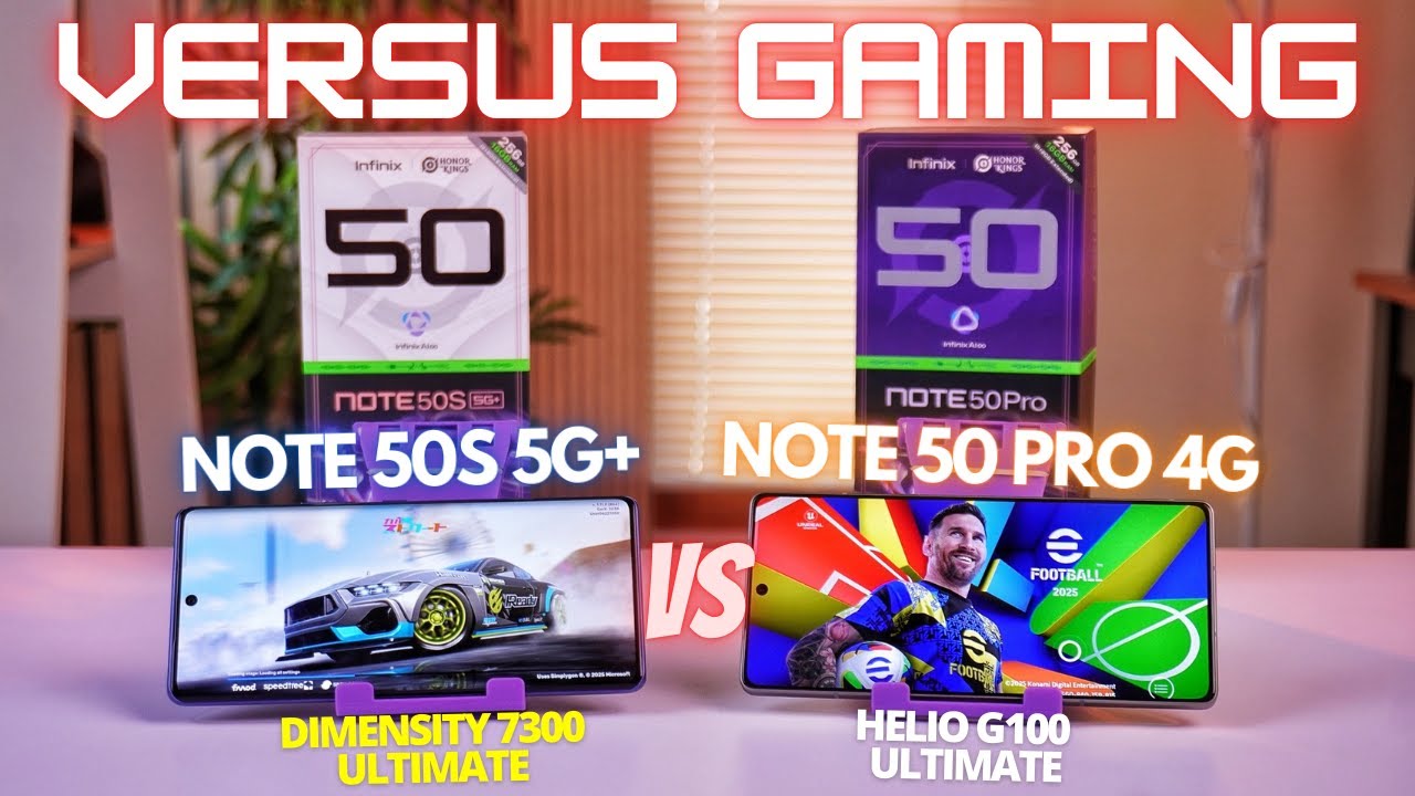 BEDA JAUH?! VERSUS GAMING Infinix Note 50S 5G+ vs Infinix Note 50 Pro 4G Indonesia, Siapa JUARANYA?