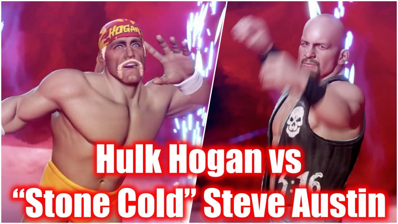 WWE 2K Battlegrounds - Hulk Hogan vs “Stone Cold” Steve Austin - Legendary Superstars Gameplay video