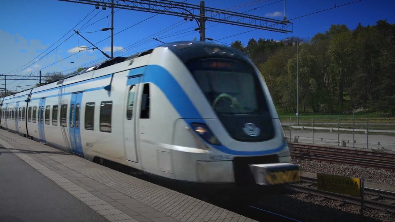 Sweden, train ride from Upplands Väsby to Uppsala