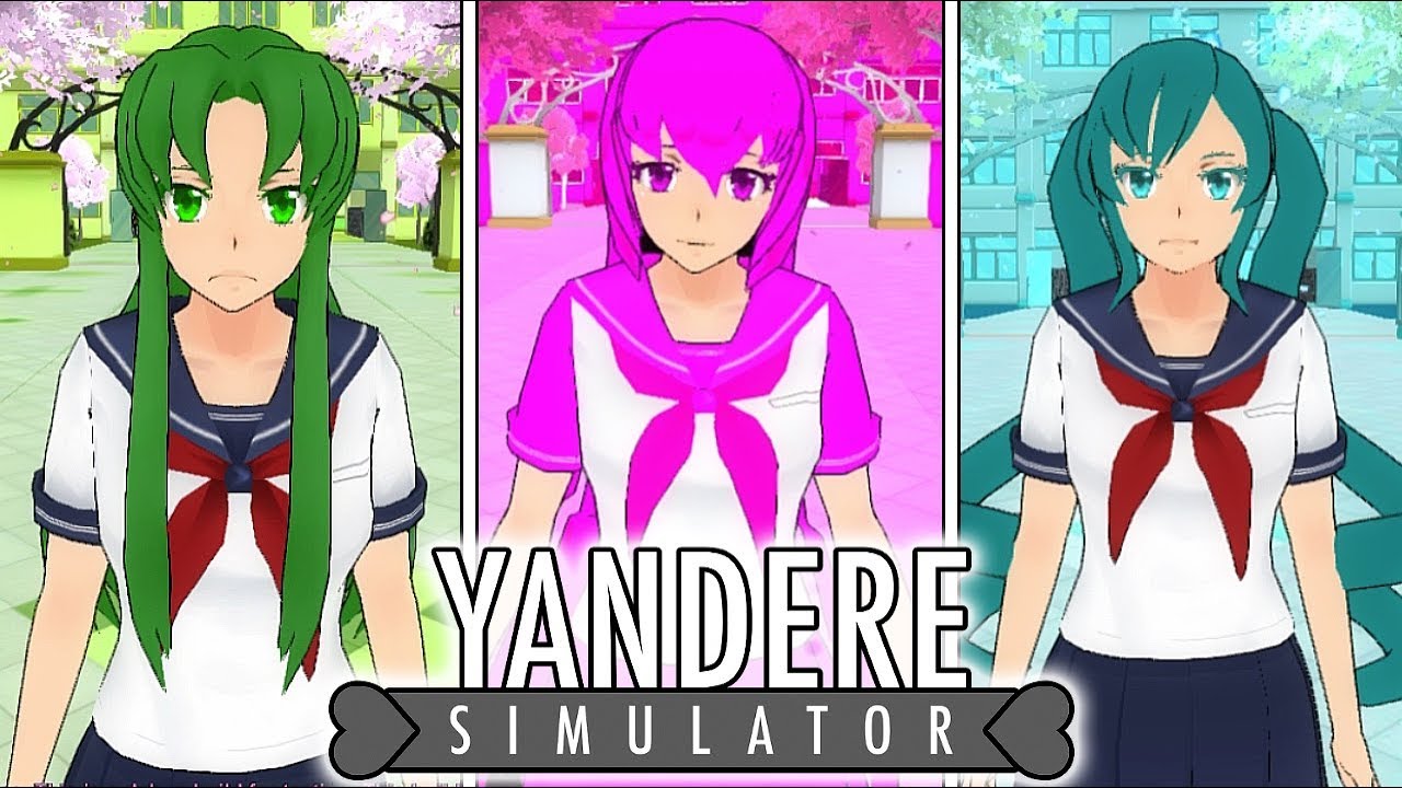 Супер красочные моды для симулятора Yandere | Симуляторы Мидори, Май Вайфу и Саки