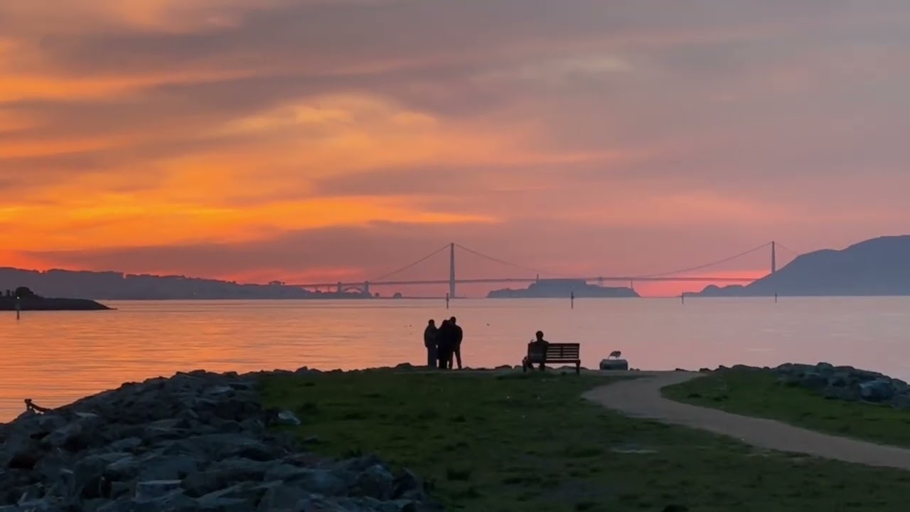 Sunset Ride in Emeryville, California
