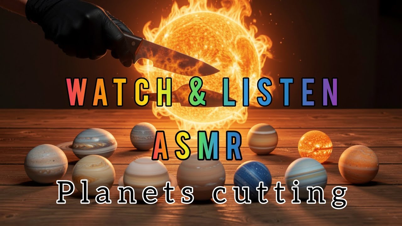 Every planet Cutting through knife (ASMR) | like planets, fruits | oddly satisfying
