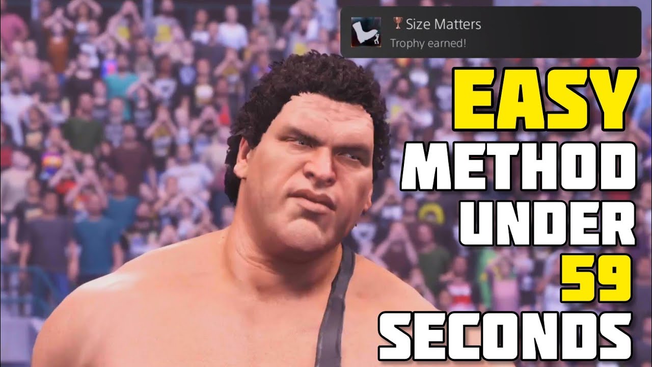 🏆Size Matters🏆 Trophy Easy Method Guide Gameplay | WWE 2K25