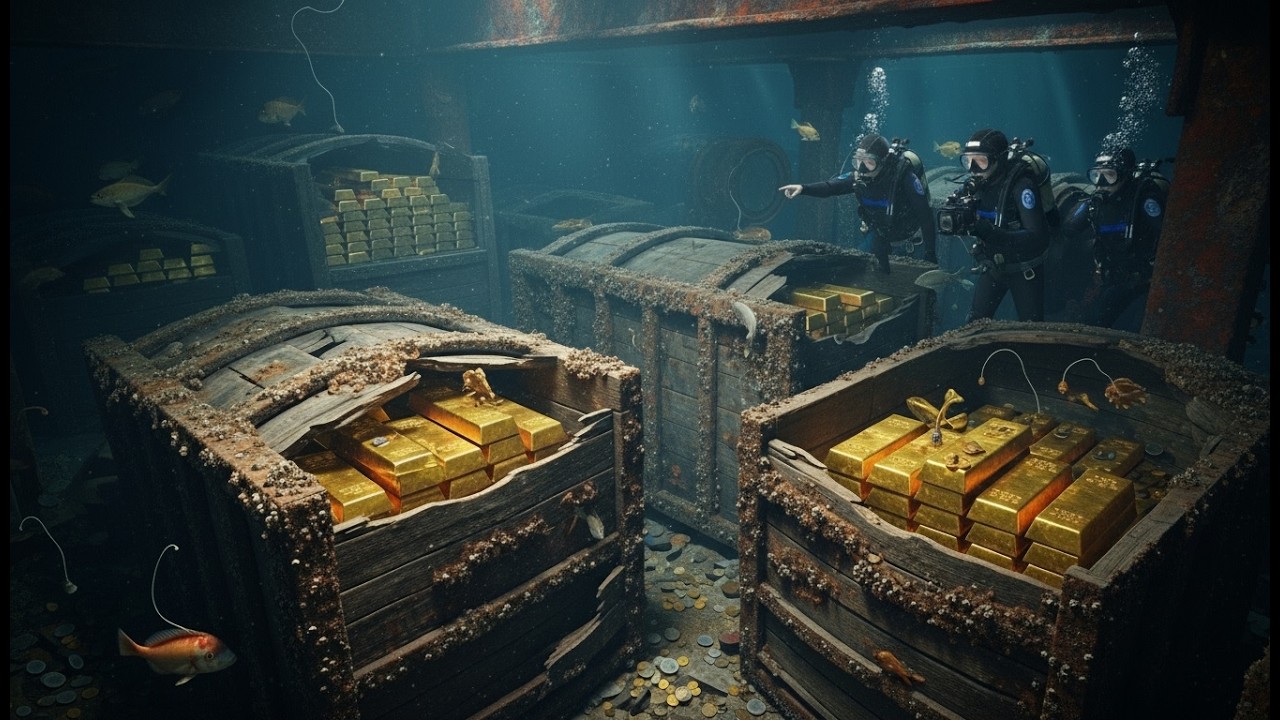 Discover the Treasure Inside an Ancient Ship at the Bottom of the Ocean - A Gold Mine Under the Sea