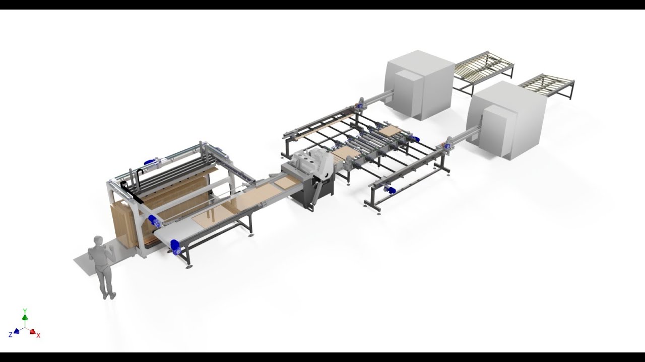 Fully automatic cutting / planing line KUSING