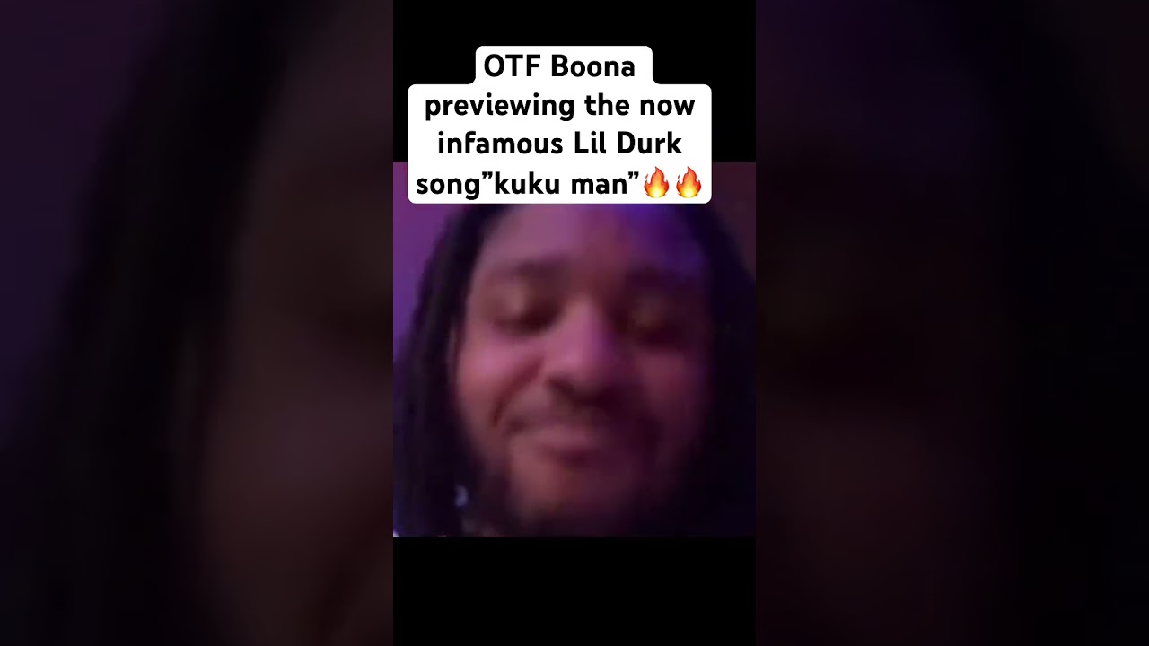 OTF Boona previewing &ldquo;kuku man&rdquo;🔥🔥 #rap #rapper #otf #lildurk