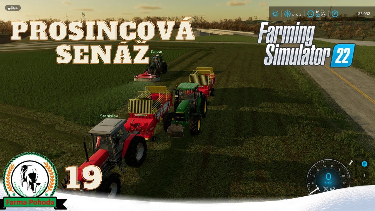 🚜 Prosincov&aacute; sen&aacute;ž 🍀 FS22 Farma Pohoda FS #19