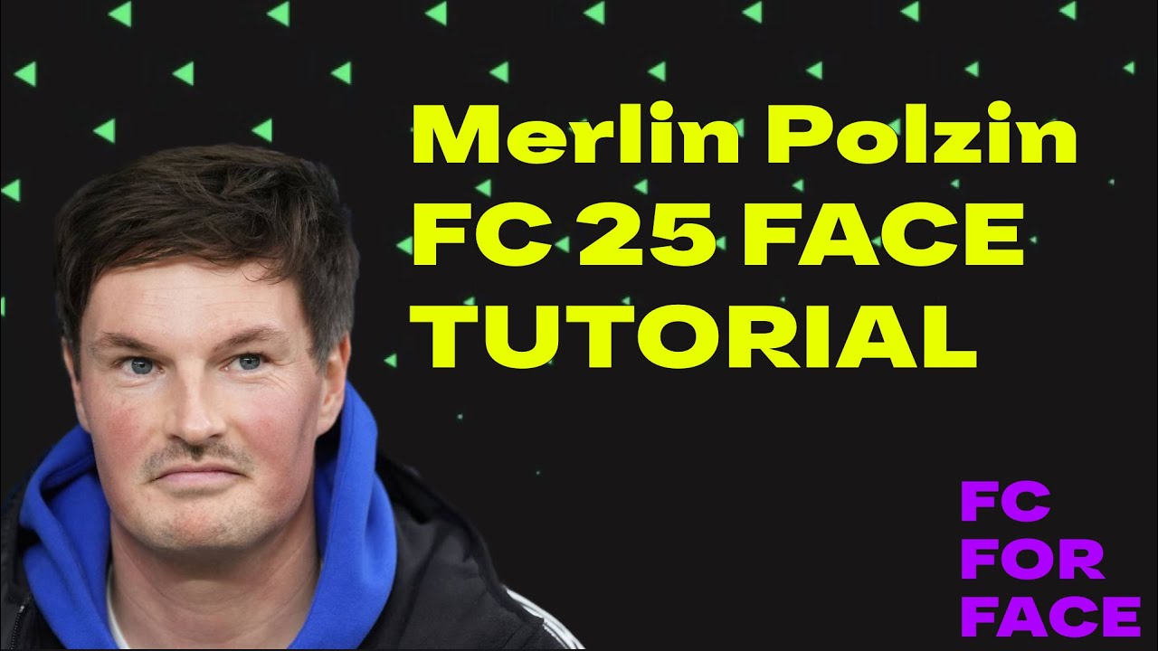 Merlin Polzin FC25 FACE CREATION Tutorial CAREER MODE