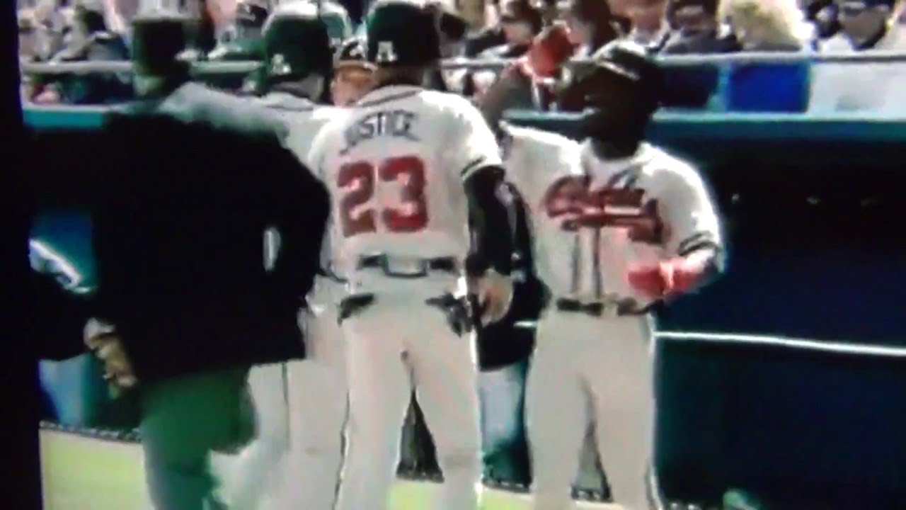 Sid Bream Opposite Field Grand Slam Atlanta Braves
