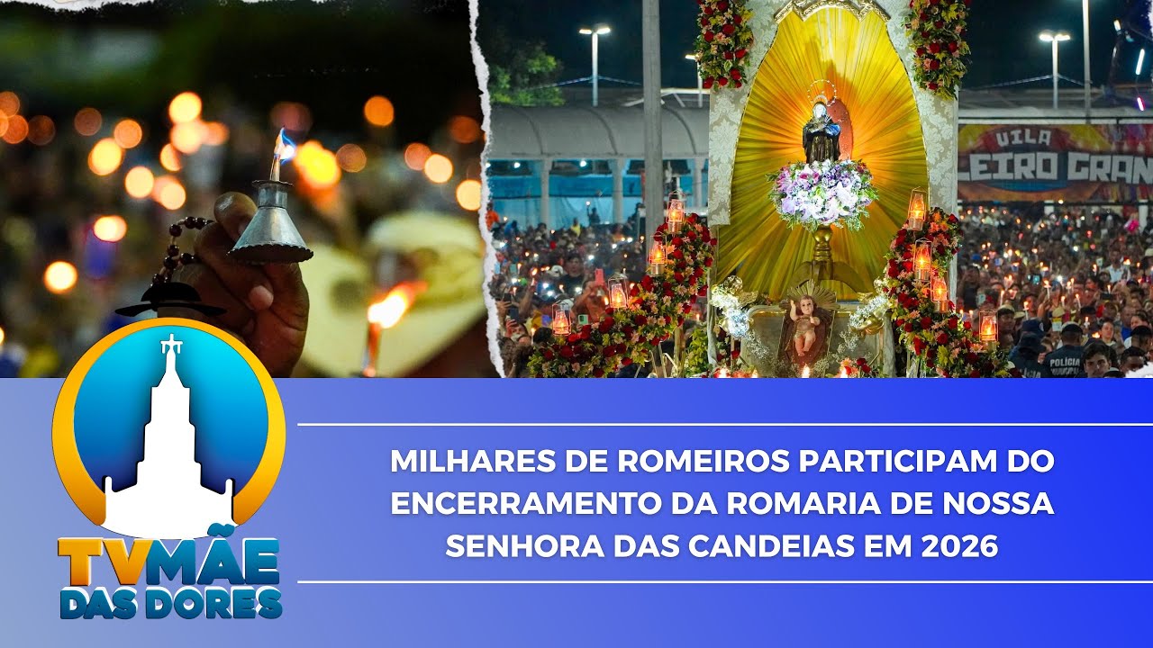 Milhares de romeiros participam do encerramento da Romaria das Candeias