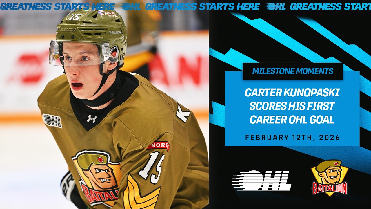 Carter Kunopaski First OHL Goal