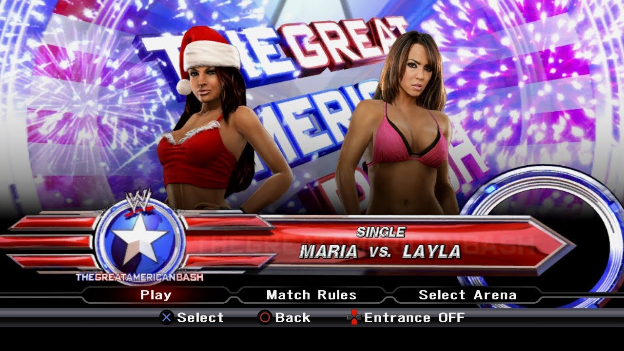 WWE SmackDown vs. Raw 2009 | Maria vs. Laya