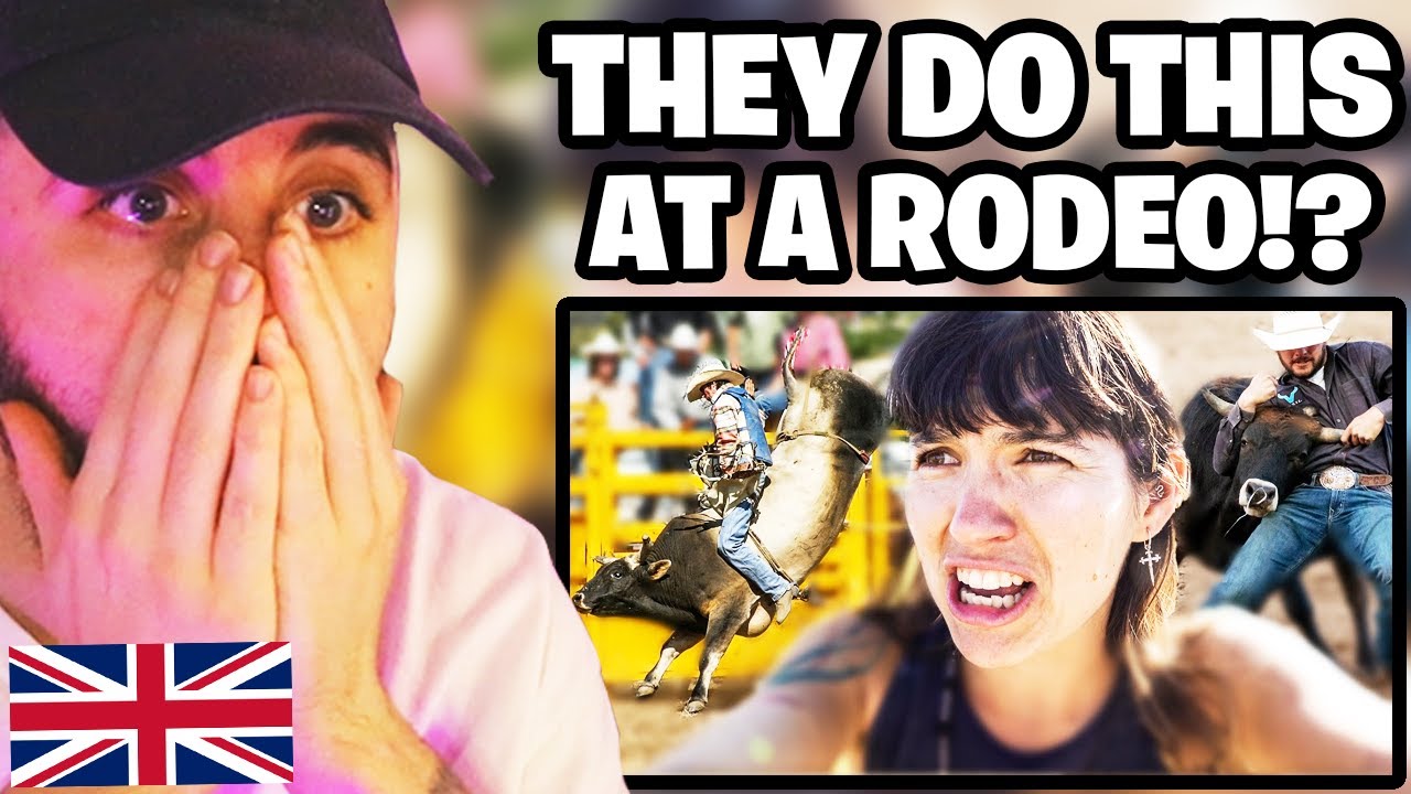 European Reacts to Her FIRST American RODEO Reaction!!