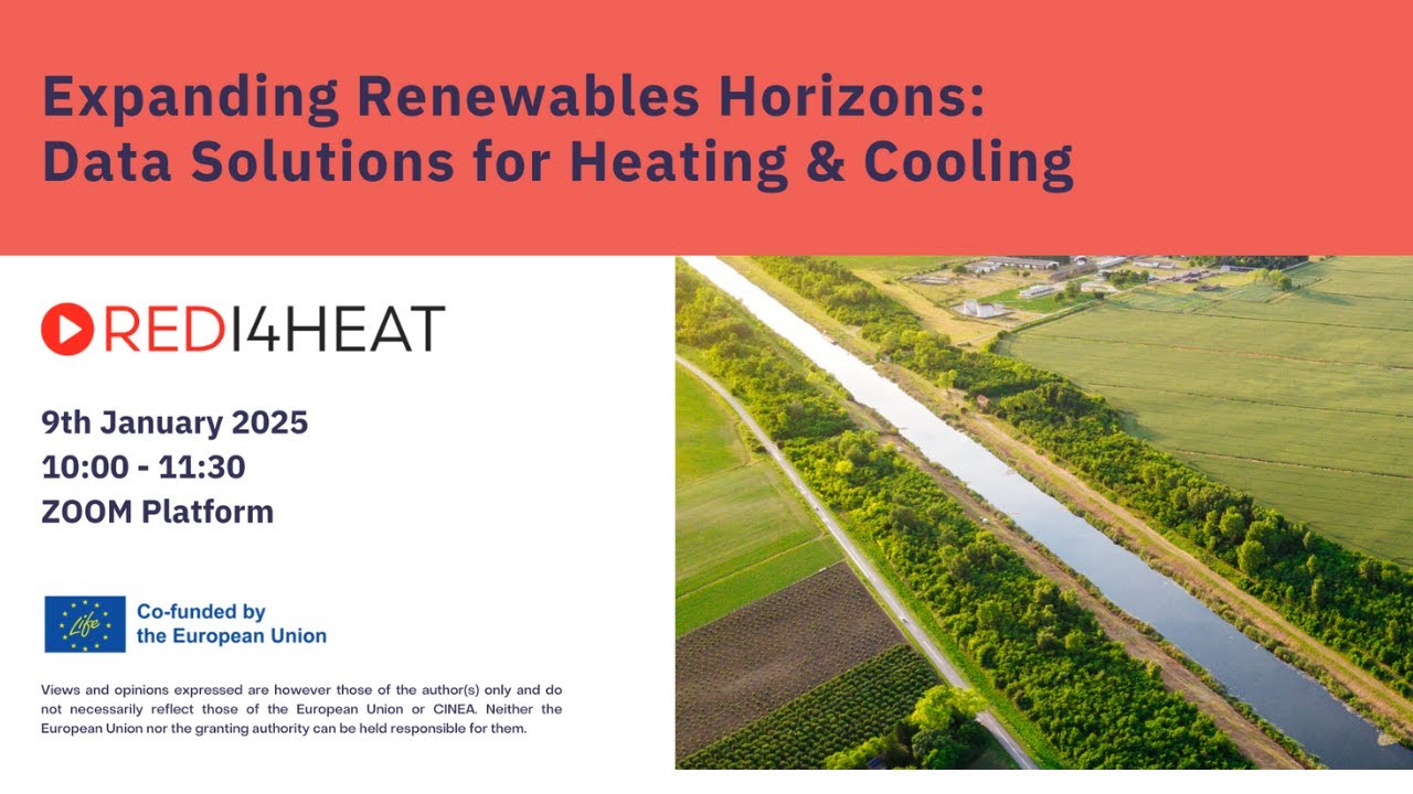 REDI4HEAT workshop | Expanding Renewables Horizons: Data Solutions for Heating & Cooling