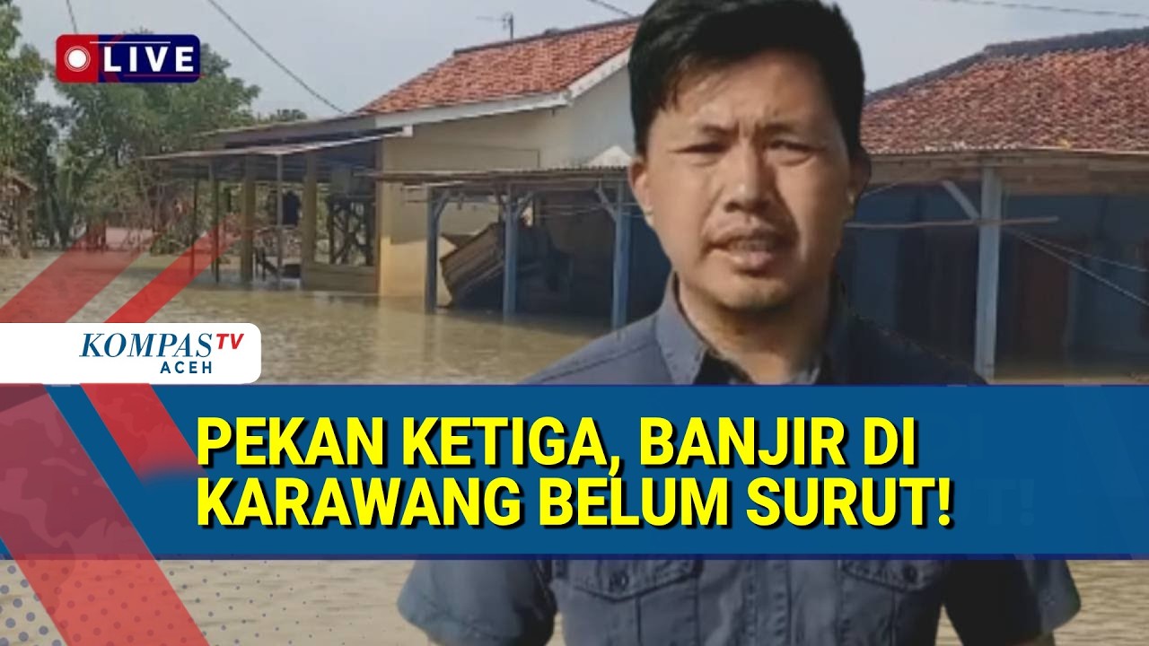 Banjir Karawang Belum Surut, Ratusan Rumah dan Sawah Terendam