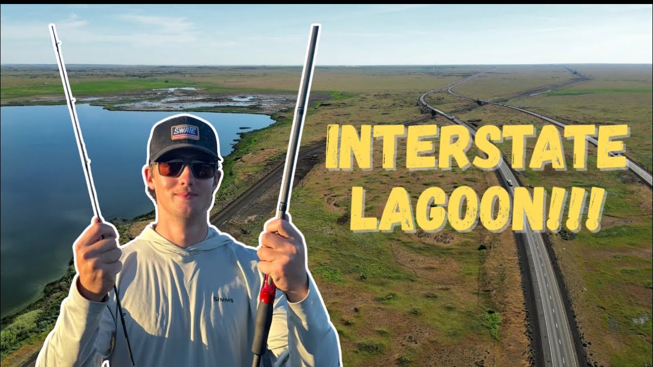 Fishing a lake directly next to an INTERSTATE ( I broke my rod!!!)