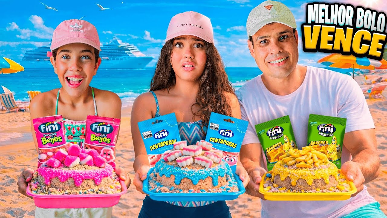 FIZEMOS BOLO DE AREIA DA FINI E O MELHOR VENCE !!! *pra quem é sua torcida ?