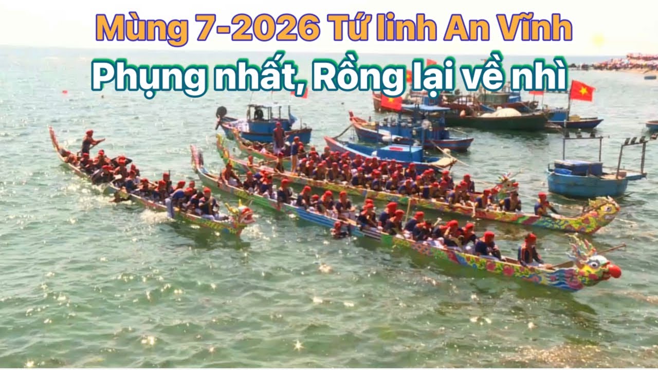 Mùng 7-2026 tứ linh An Vĩnh - Phụng nhất, Rồng lại về nhì.