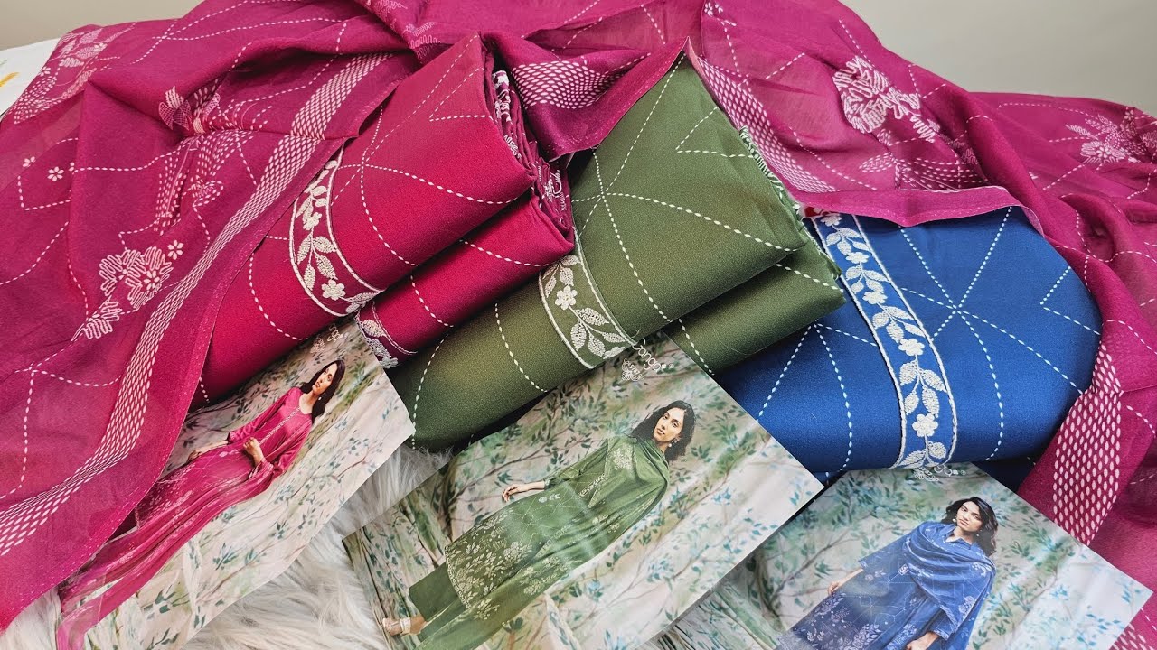 Trendy Ganga Three piece — ইন্ডিয়ান পপুলার ডিজাইন 🎉 stylish and beautiful color / new eid dress 2026