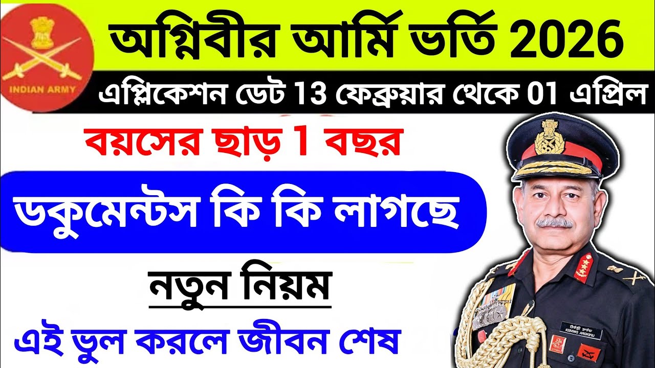 Agniveer army New vacancy 2026 | Agniveer army recruitment 2026 | Army bharti 2026