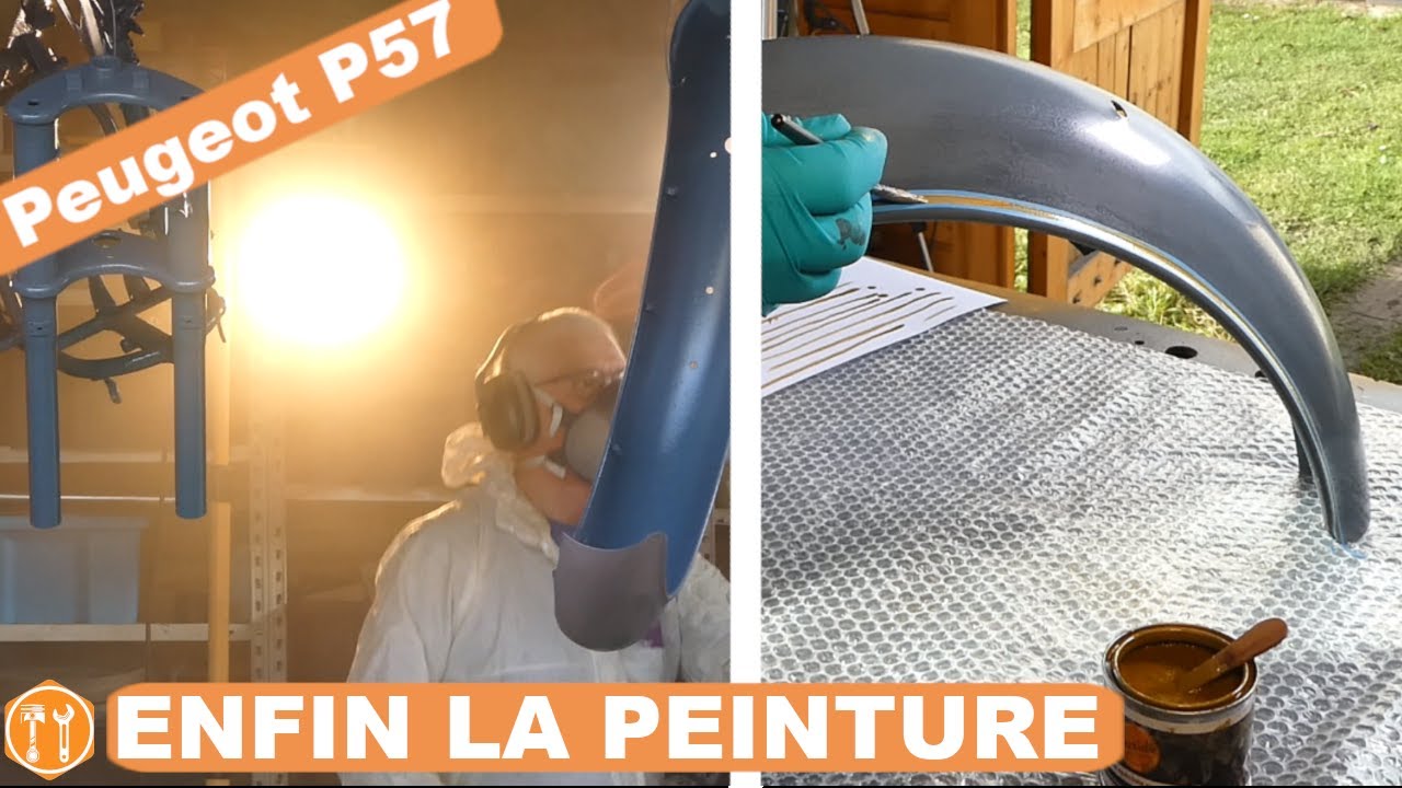 Peinture haute température, pistolet, et filets à la main