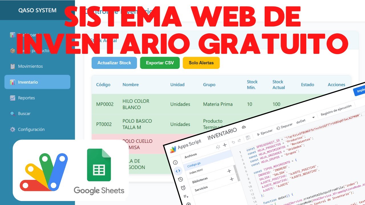 CREA TU SISTEMA WEB DE INVENTARIO EN MENOS DE 15 MINUTOS!!