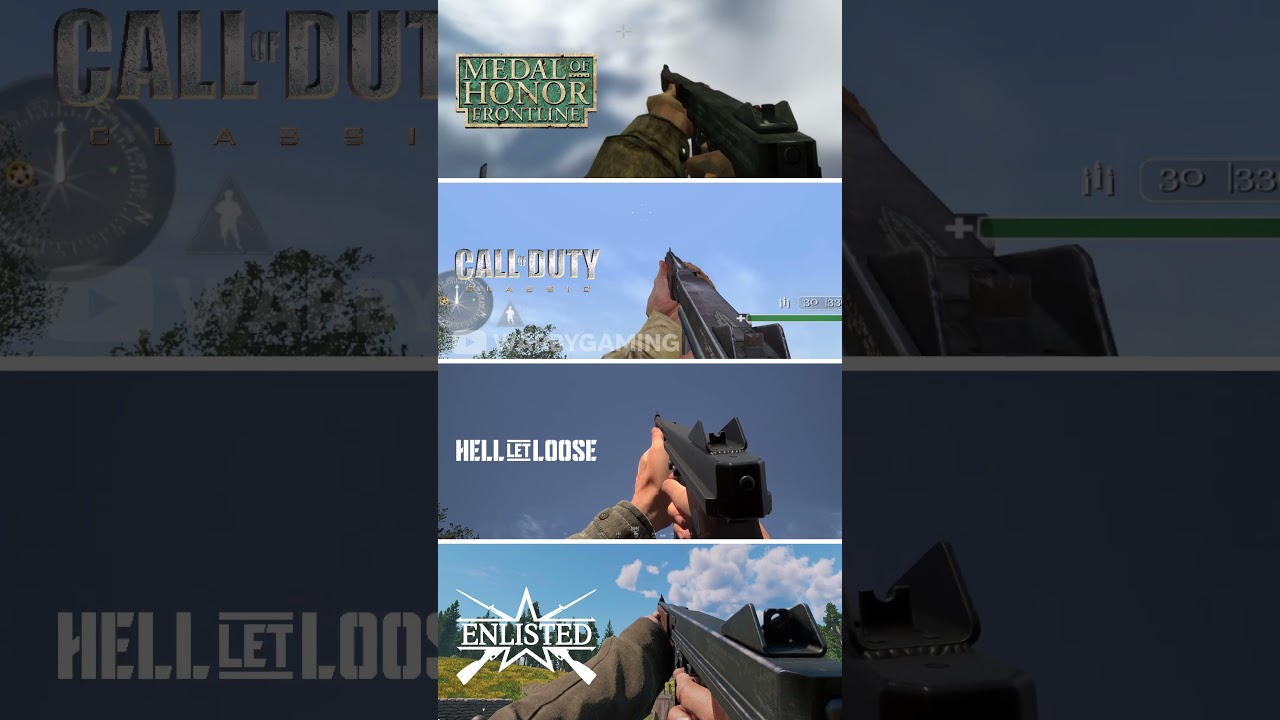 M1A1 Thompson Comparison | MoH Frontline vs Call of Duty vs Hell Let Loose vs Enlisted