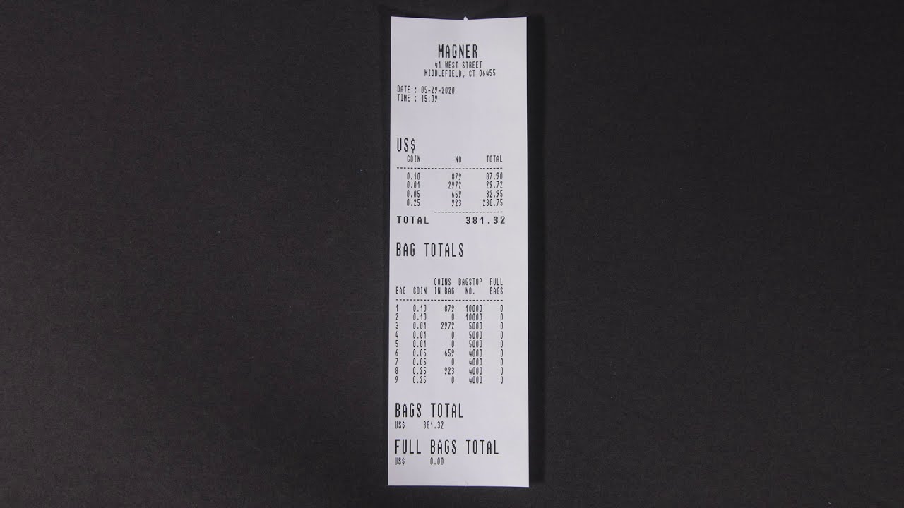 Magner Self-Service Coin - Generating Balance Reports