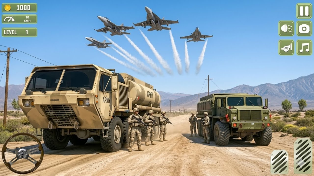 U.S Army Truck Cargo Duty 3D Game – Army Truck Military Game | Android Gameplay - Part 2