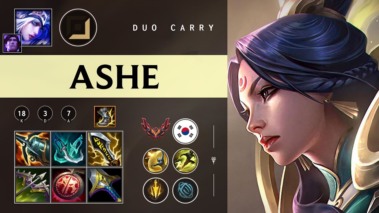 Ashe ADC vs Yunara - KR Grandmaster Patch 26.05