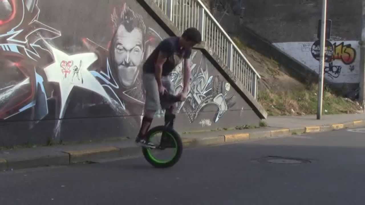 beginner unicycle tricks (Flatland/street riding)