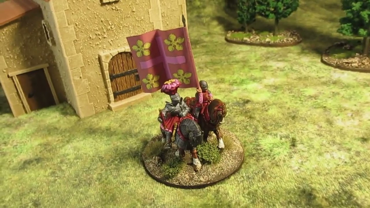 #867 Italian Wars Project. Sub General & Standard. 28mm wargames painted & based.