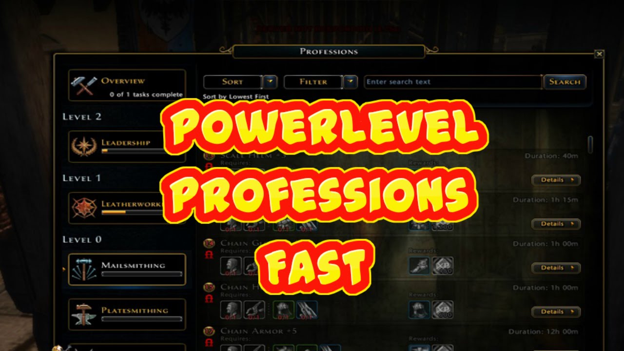 Neverwinter - Powerlevel Professions - Fast!