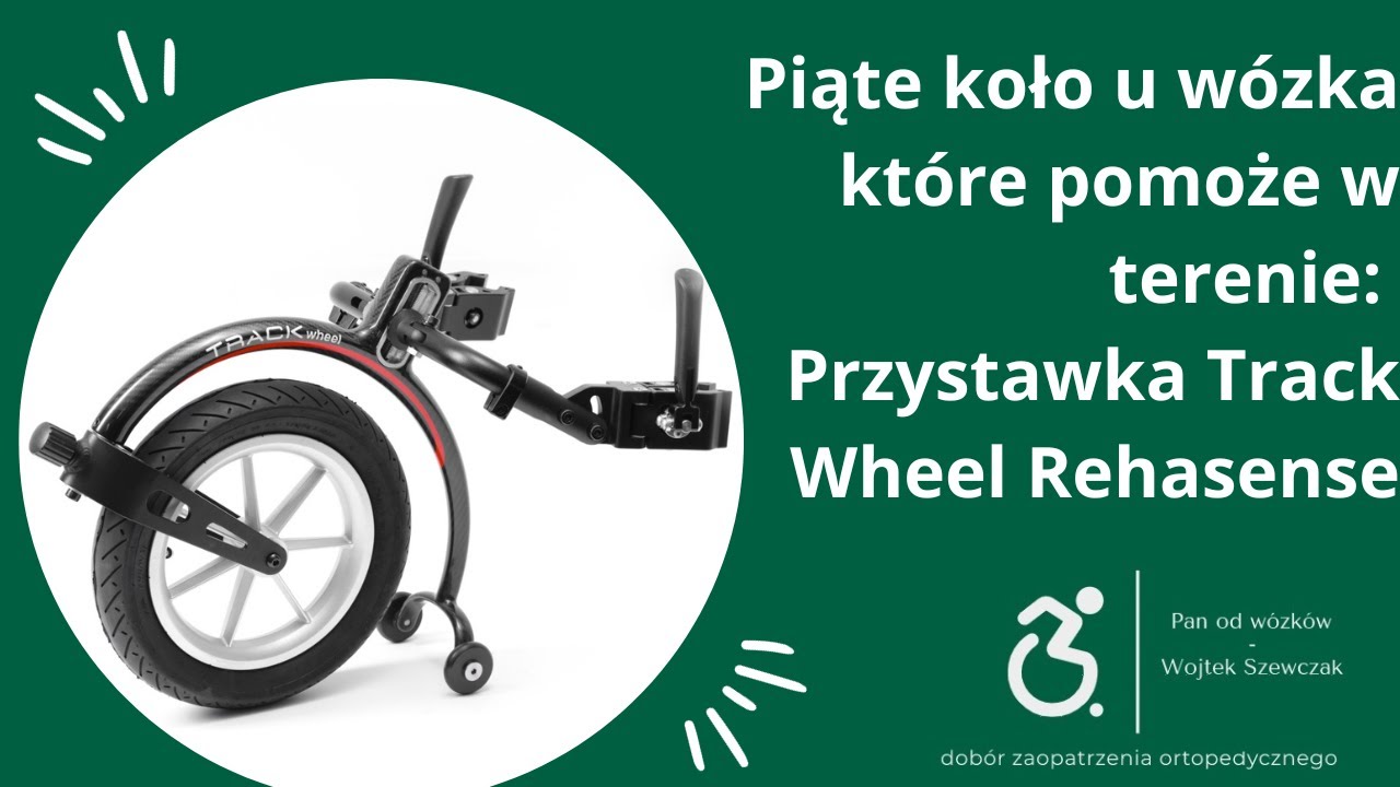 Piąte koło u wózka - przystawka do wózka aktywnego Track Wheel - czyli pomoc w trudniejszym terenie