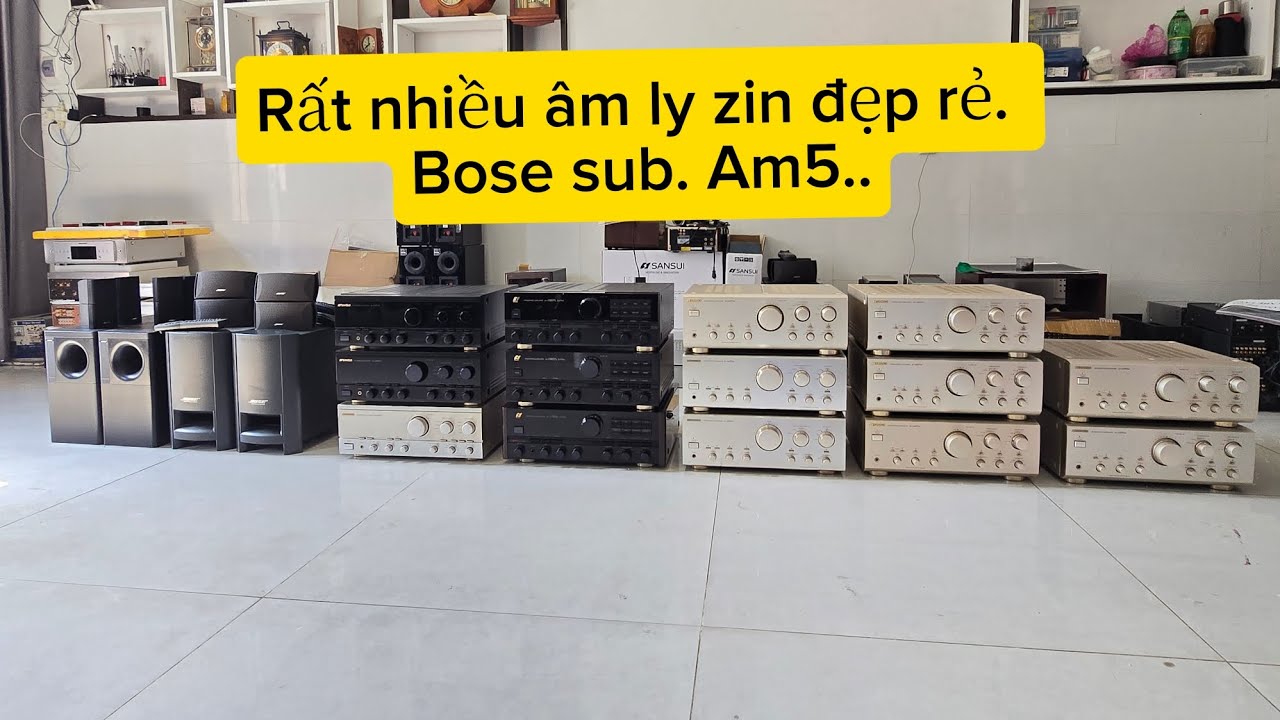 Ngày 25/1 Âm ly nhiều zin đẹp rẻ. BOSE AM5 SERI 3....