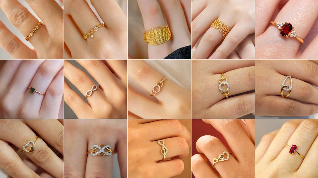 Gold Ring designs for women |1 Gram Gold Ring Designs |Gold ring designs for women simple ||