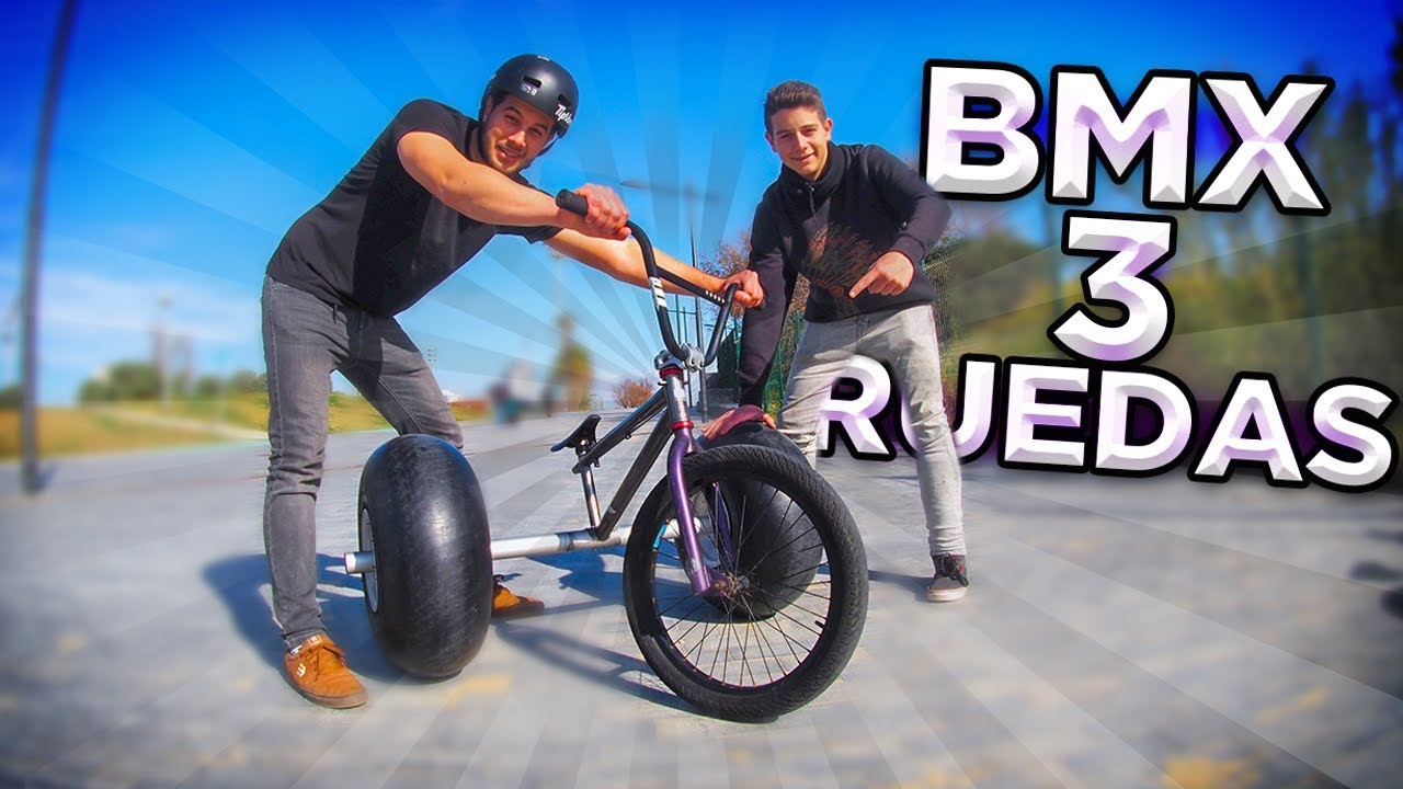 FABRICAMOS UNA NUEVA BMX DE 3 RUEDAS!! - Nos tiramos por estas escaleras...
