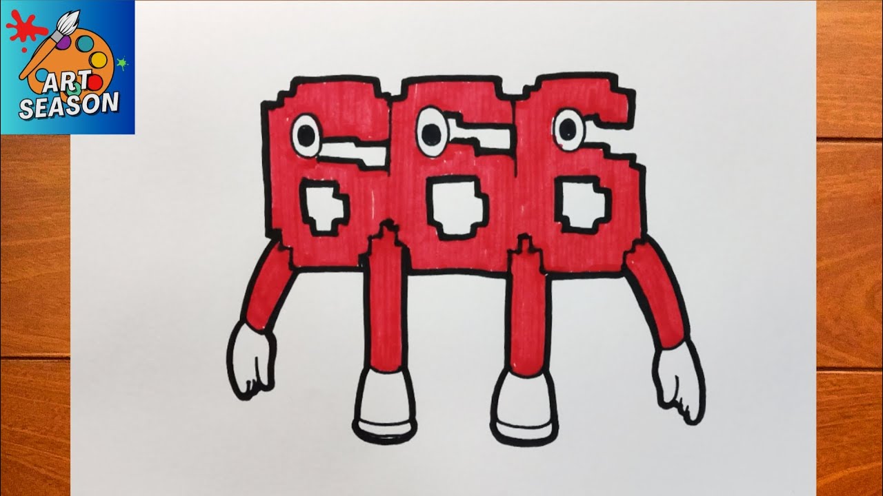 How to Draw 666 Steal a Brainrot Roblox