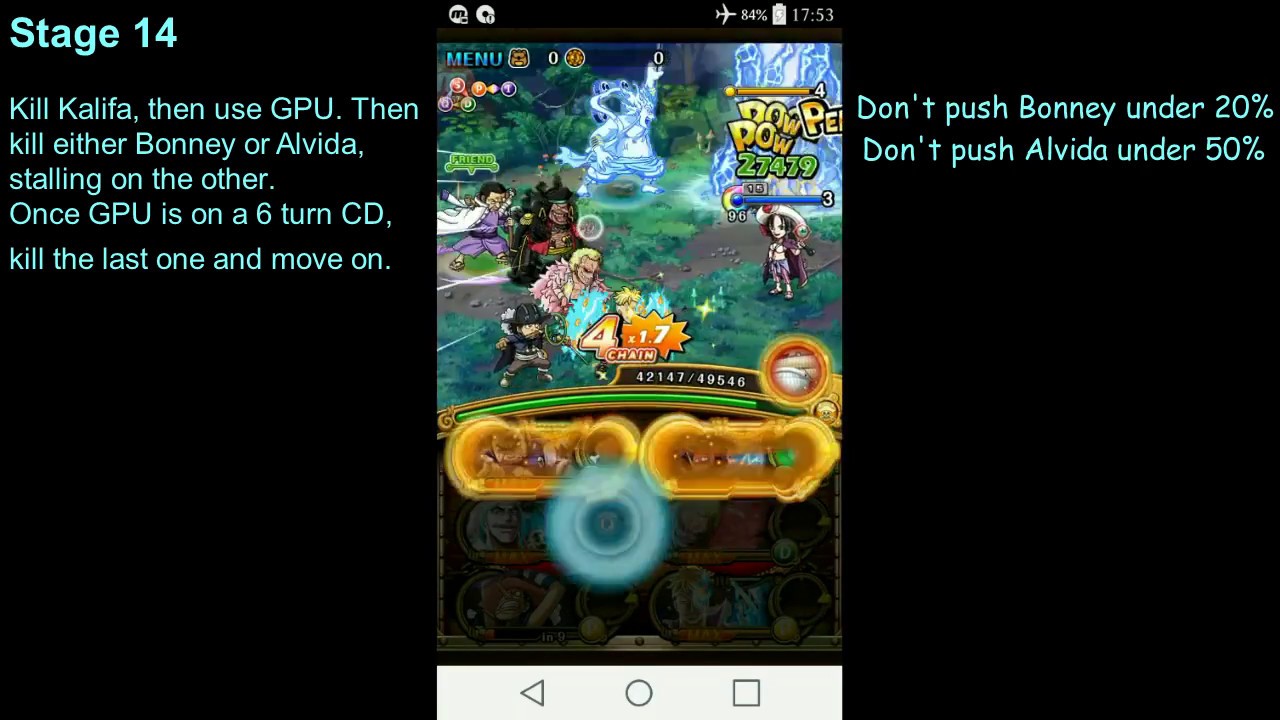 Blackbeard & Fujitora vs Boa 0 stamina (Forest of Training: Snake)