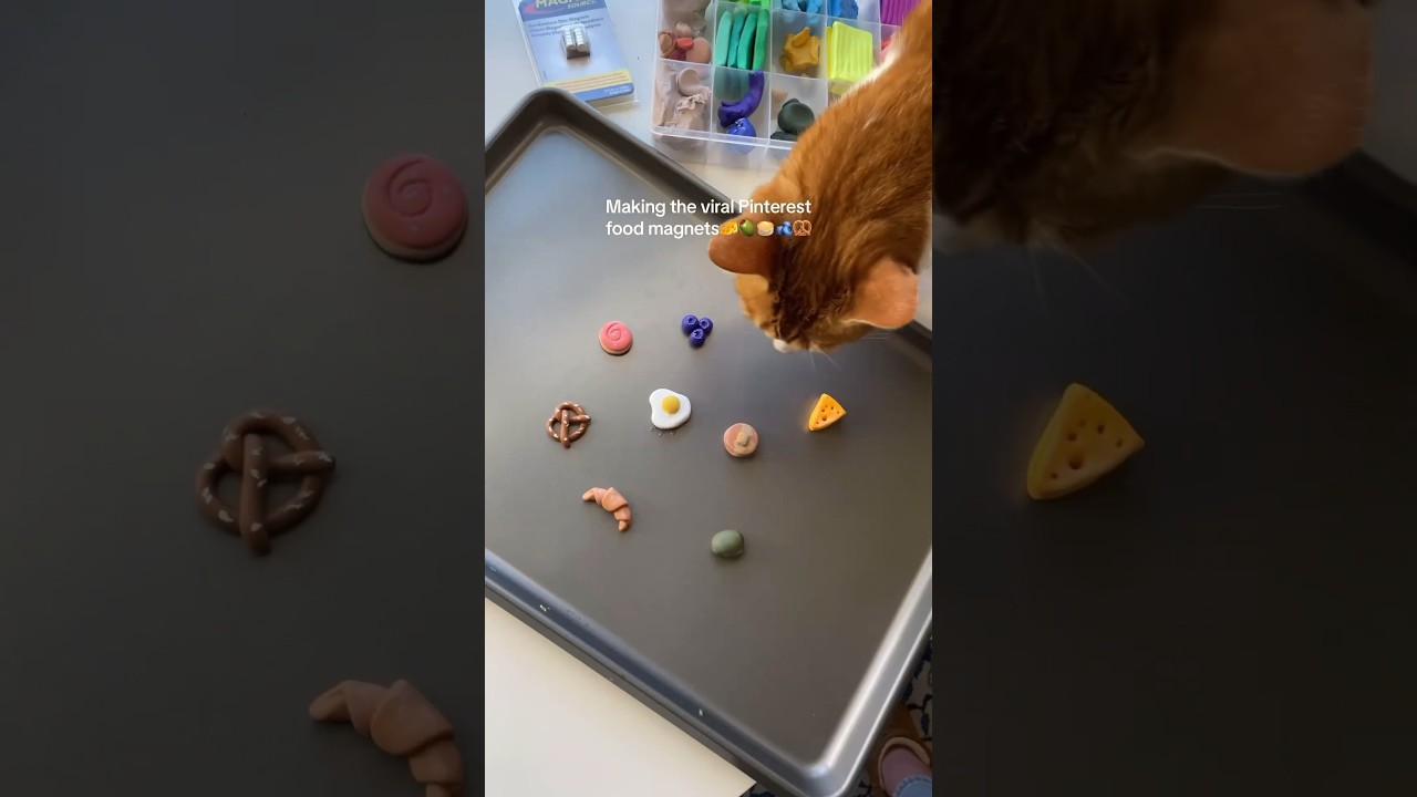 Making the viral Pinterest food magnets